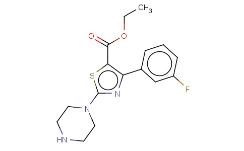 ETHYL 2-PIPERAZINE-4-(3-FLUORO)PHENYL THIAZOLE-5-CARBOXYLATE